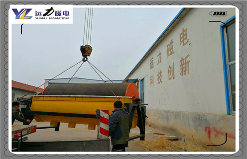 永磁筒式磁选机，江西CTS-1240顺流永磁筒式磁选机_磁铁如何分布_江西CTS-1240顺流永磁筒式磁选机不吸铁如何处理